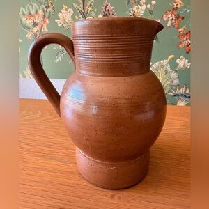 Poterie Renault Water Jug Small Vintage France Salt Glazed Pitcher Brown Tan NEW